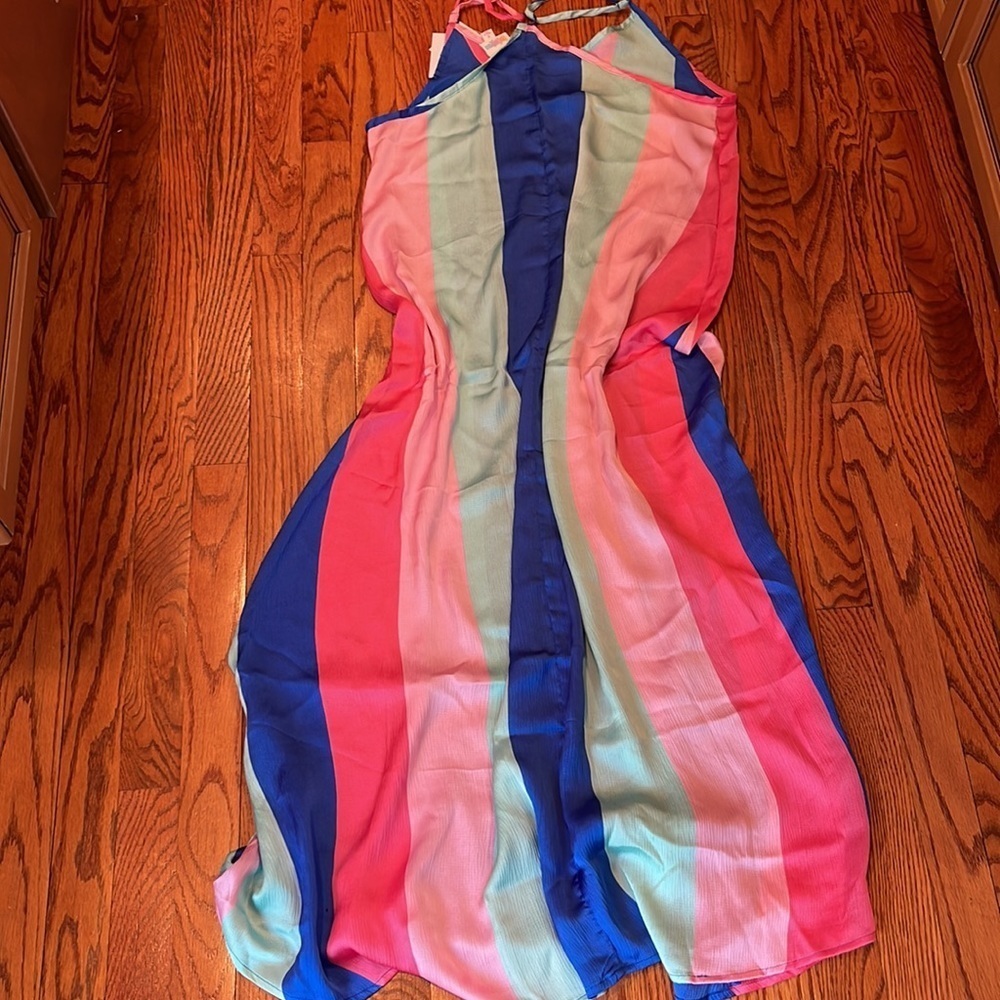 ๐ HOST PICK ๐ NWT LuLaRoe Striped Endless Maxi Dress Small - Picture 7 of 12